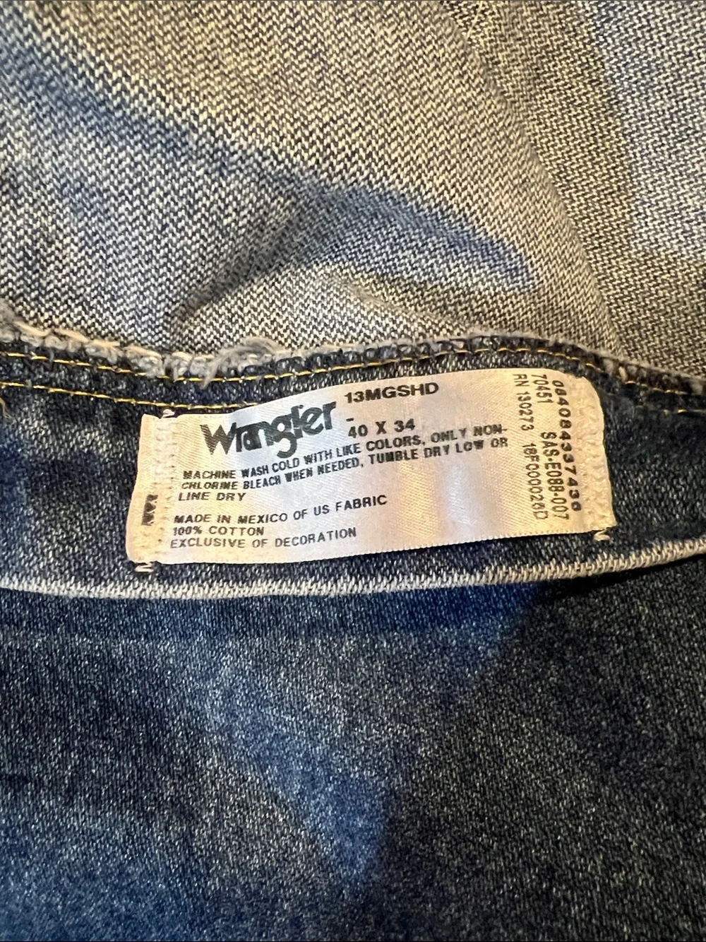 Wrangler George Strait Men's Light Blue Straight Jeans